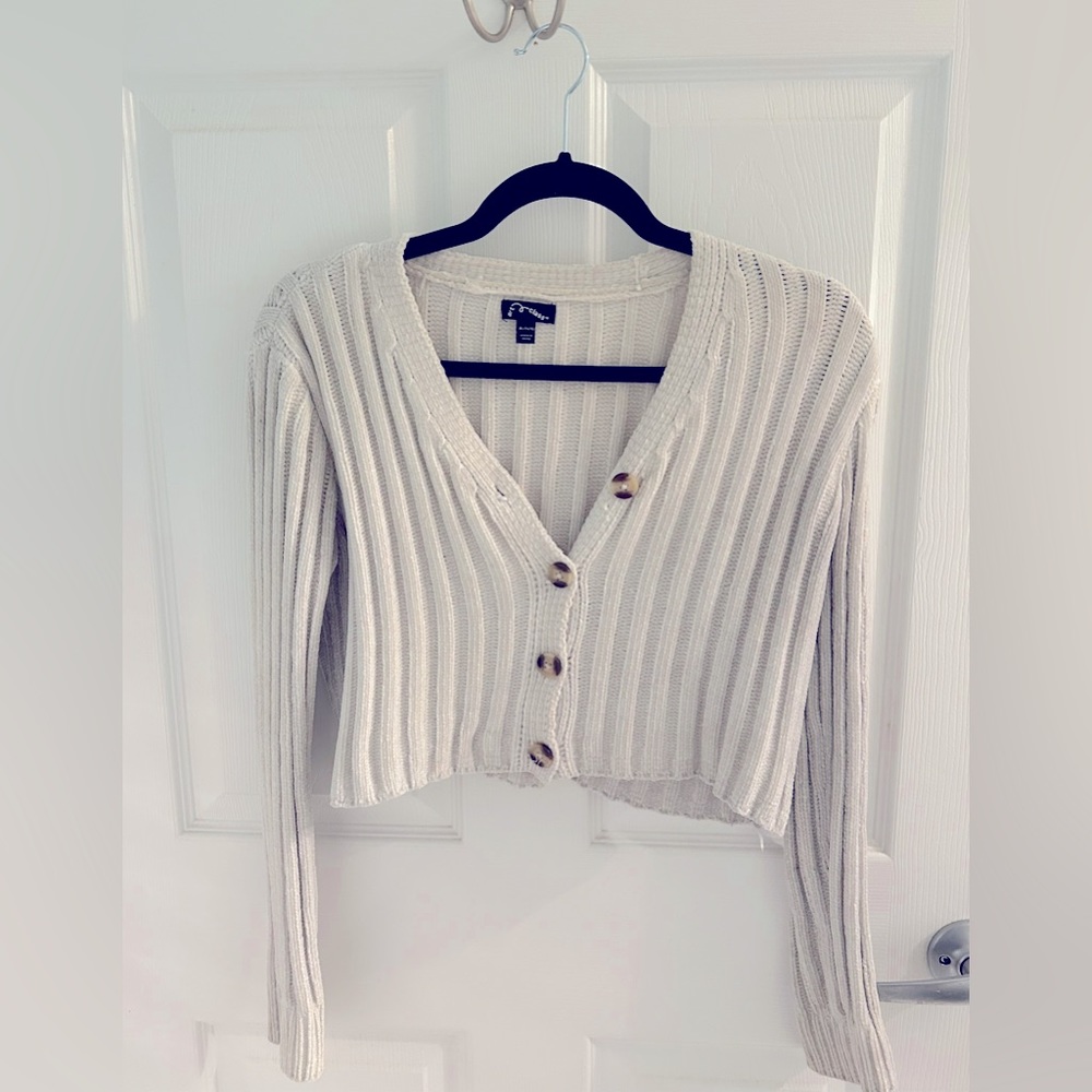 White Button Up Cardigan Girls/Teens